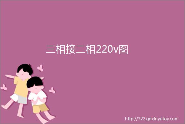 三相接二相220v图